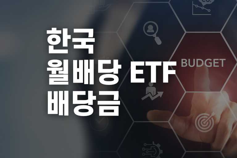 한국 월배당 ETF 종목 배당금